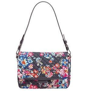 Vera Bradley Iconic Shoulder Bag Pretty Posies NWT